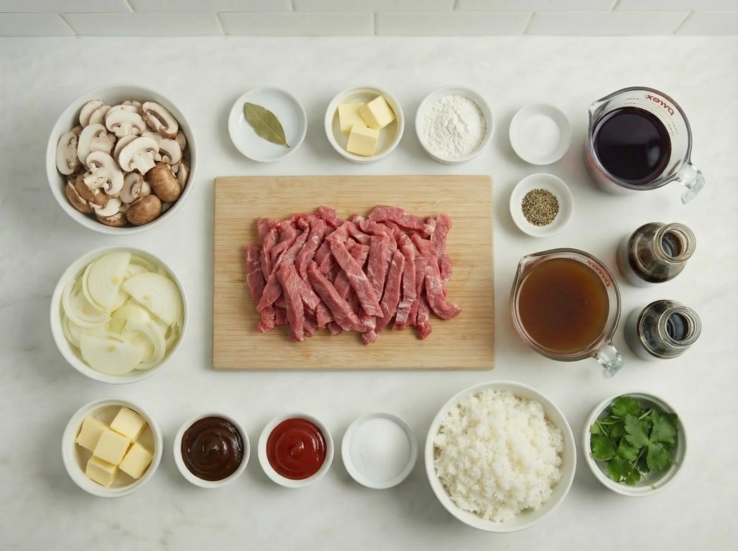 Ingredients flat lay