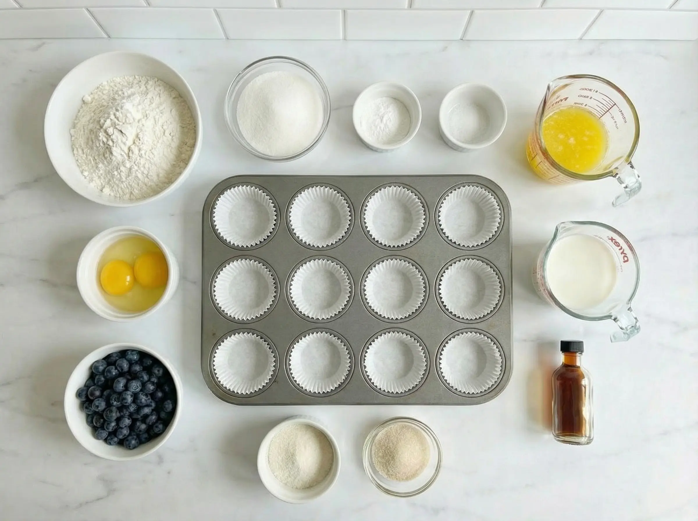 Ingredients flat lay