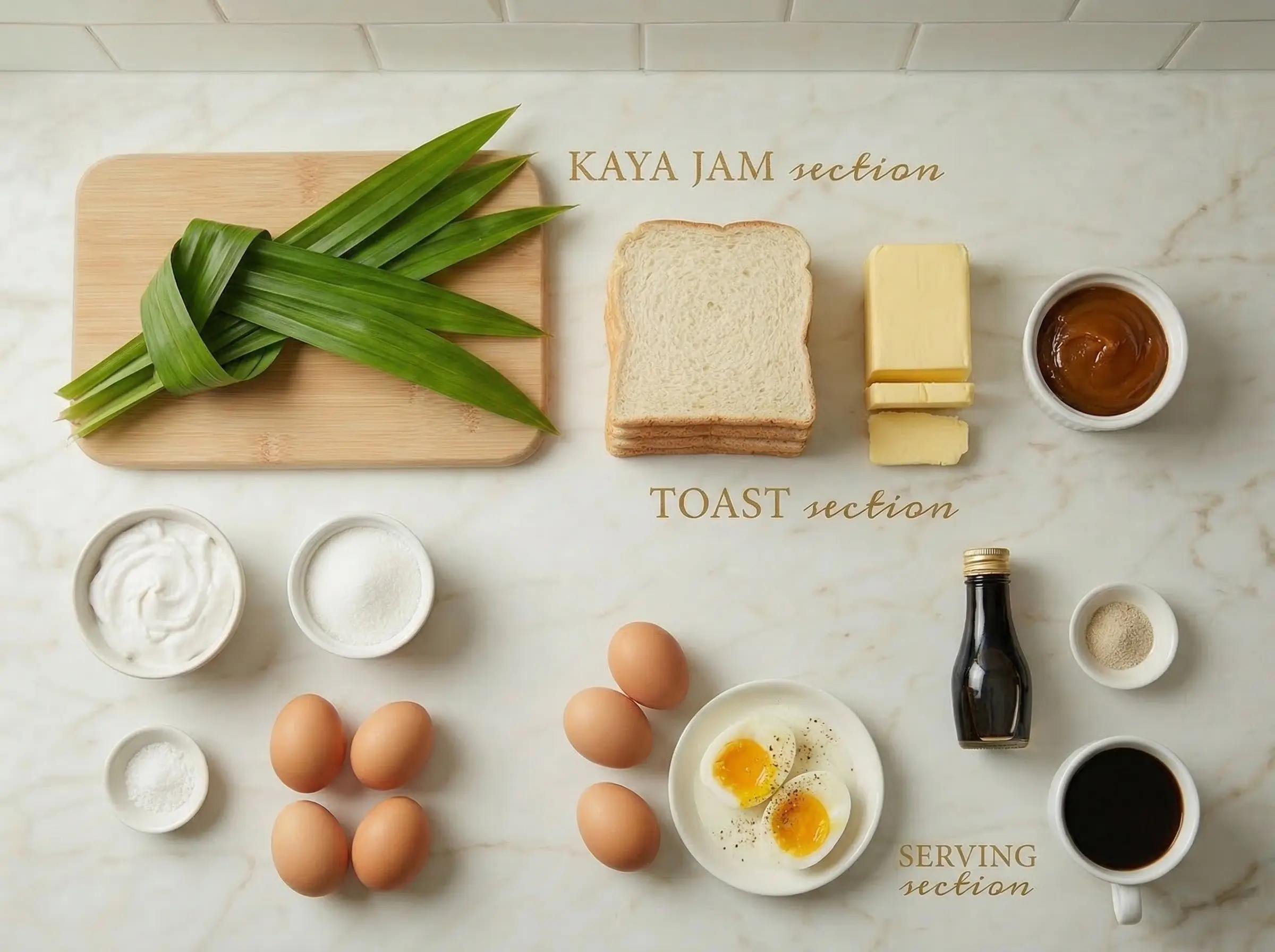 Ingredients flat lay