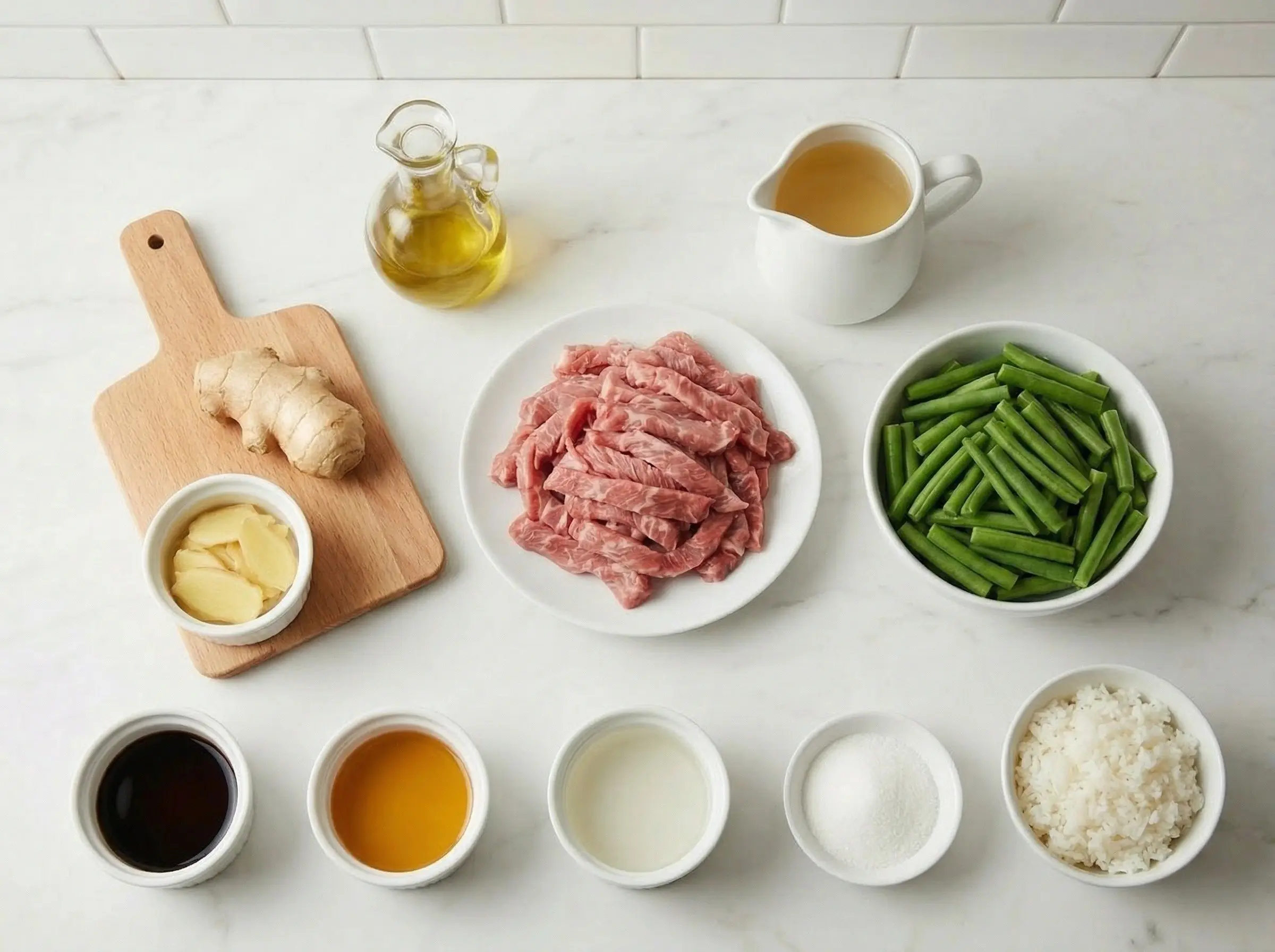 Ingredients flat lay