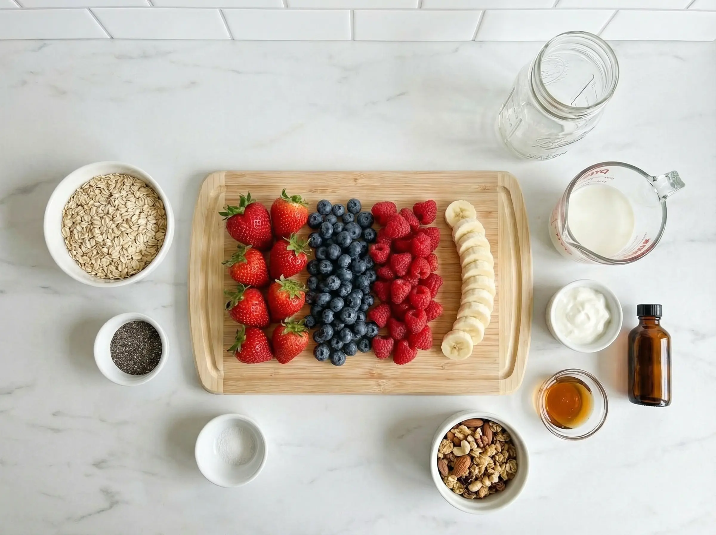 Ingredients flat lay