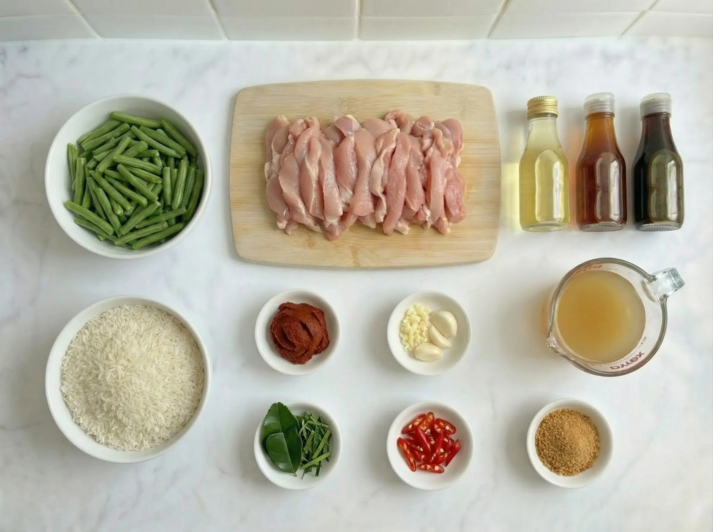 Ingredients flat lay