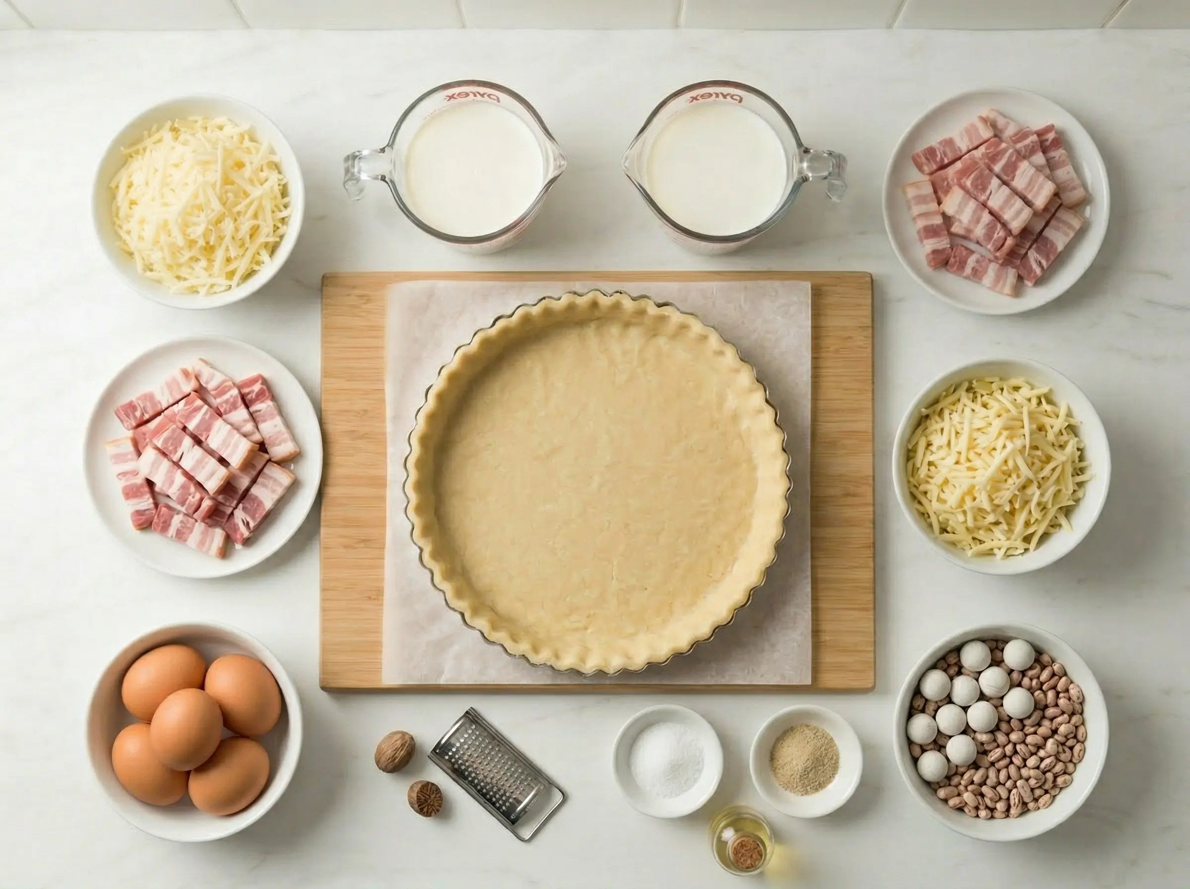 Ingredients flat lay