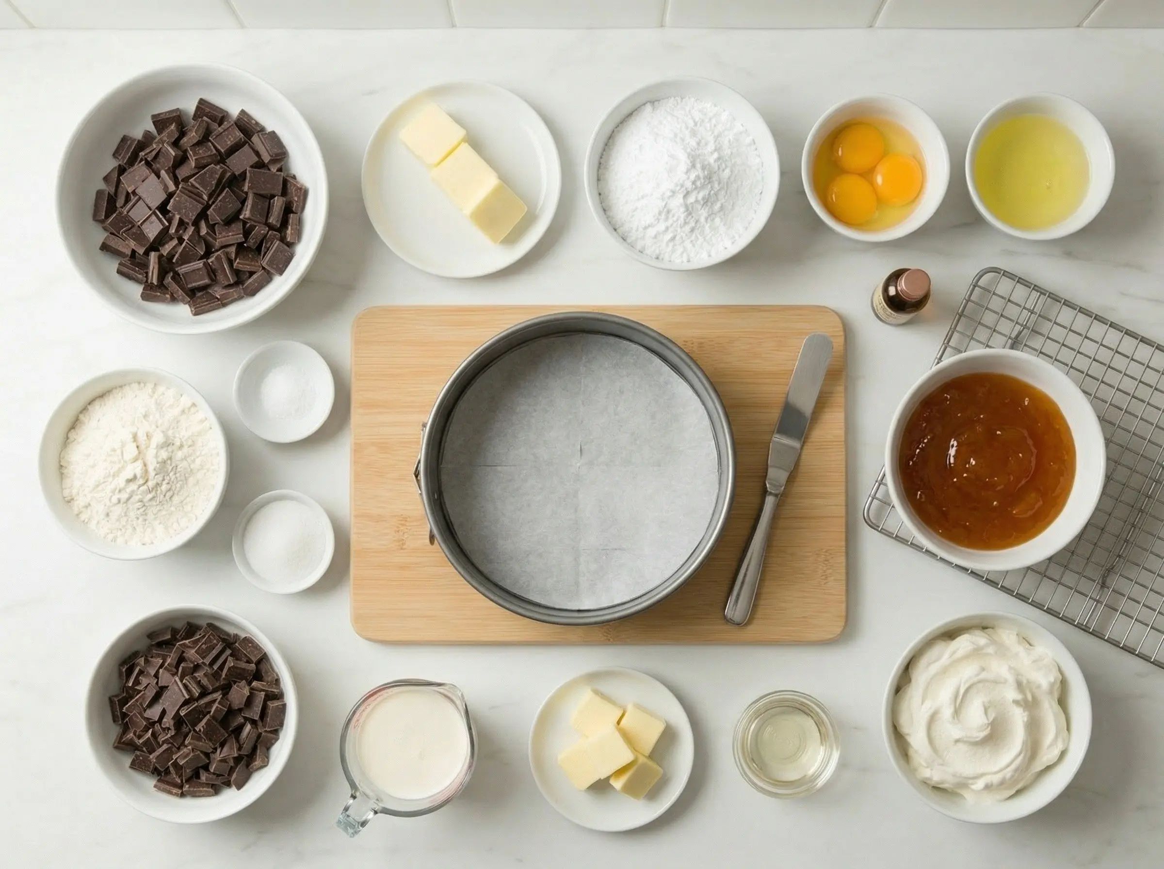 Ingredients flat lay