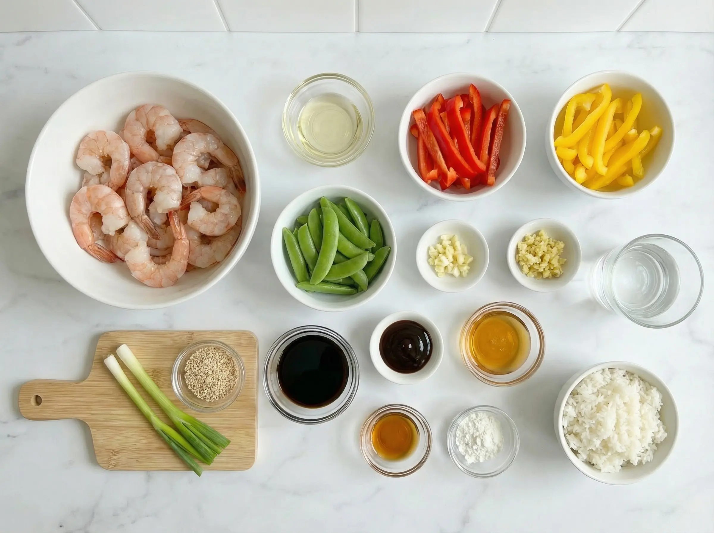 Ingredients flat lay