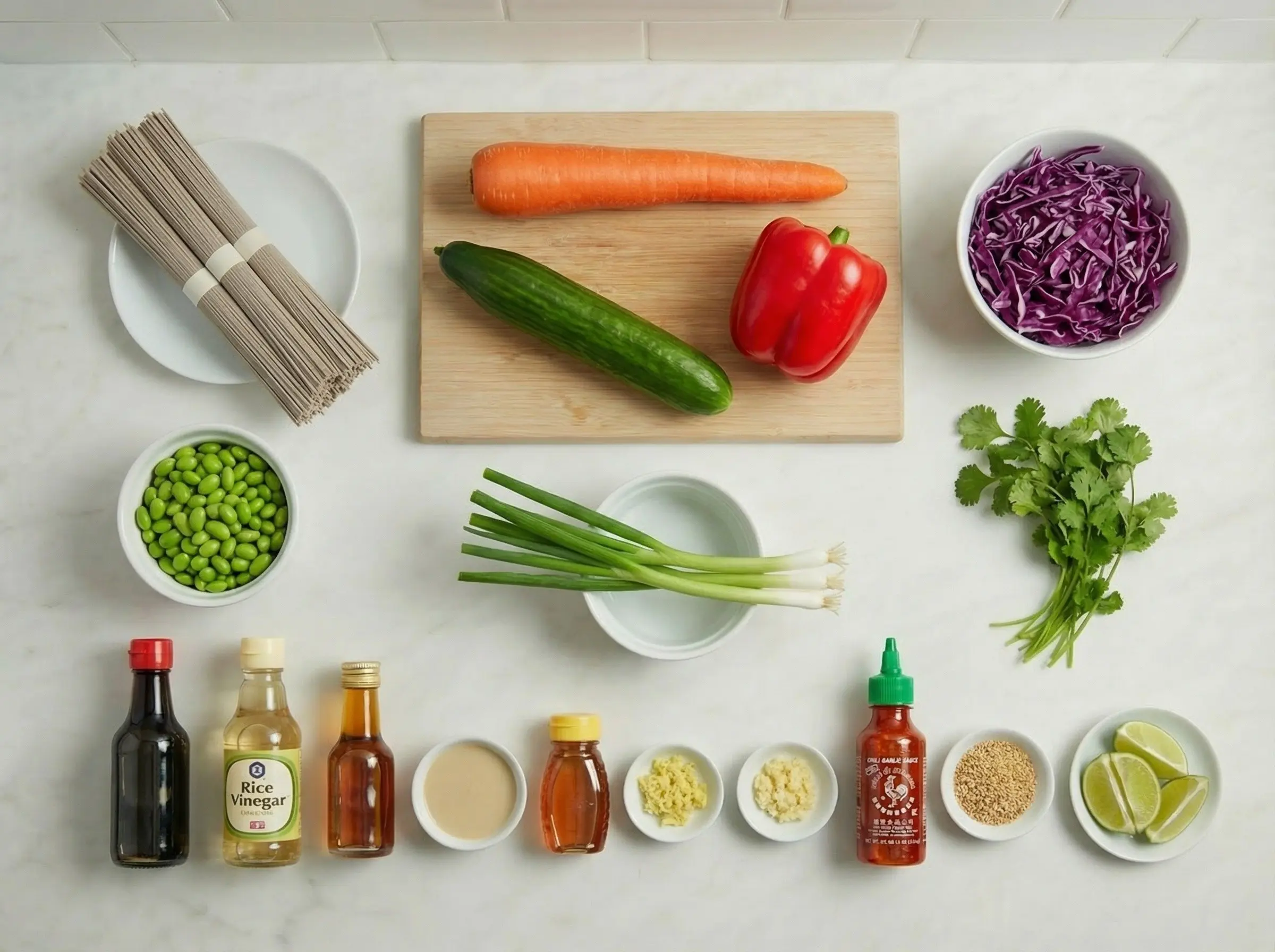 Ingredients flat lay