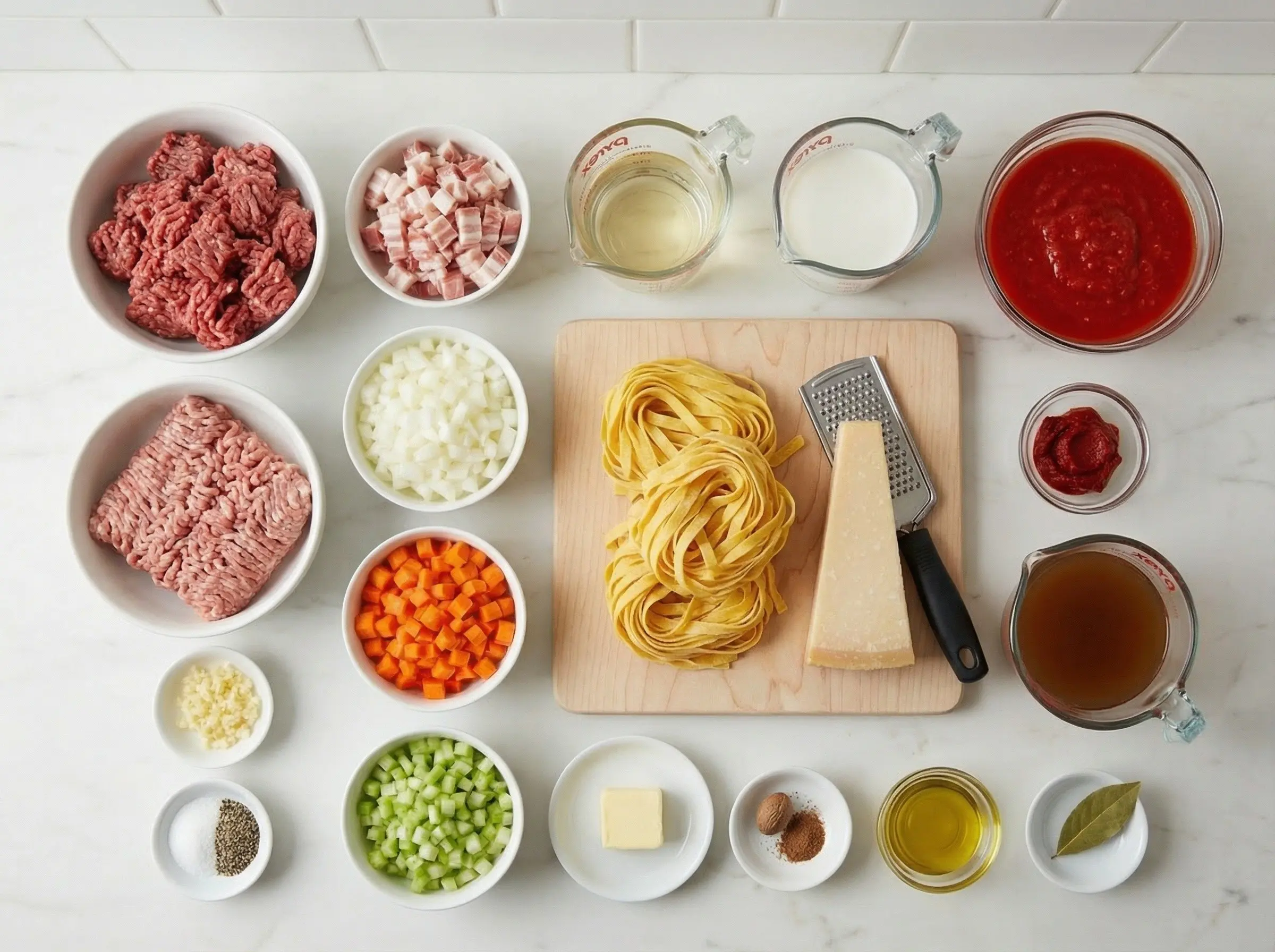 Ingredients flat lay