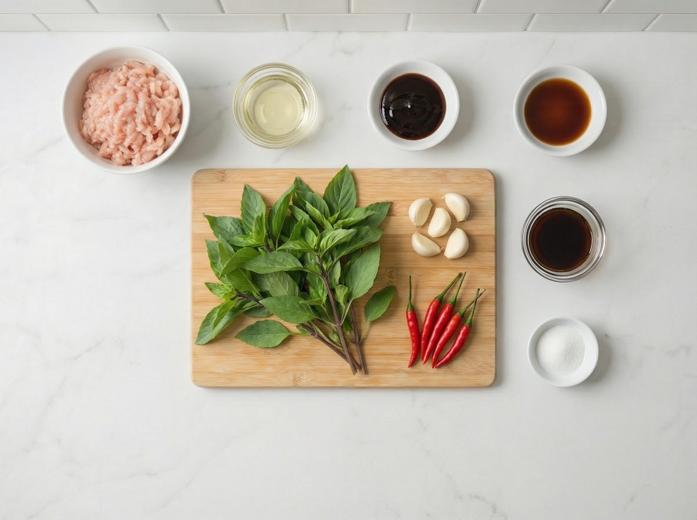 Ingredients flat lay