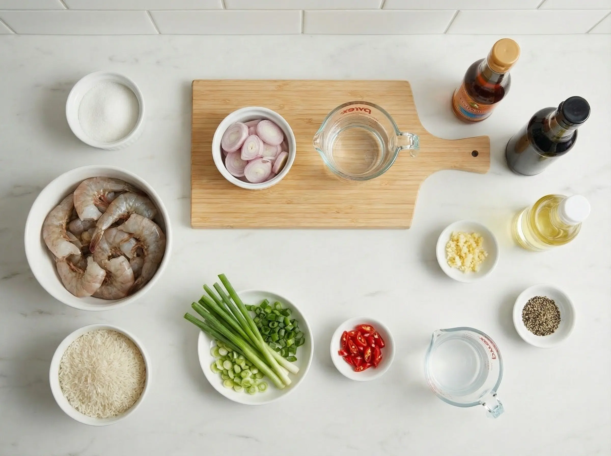 Ingredients flat lay