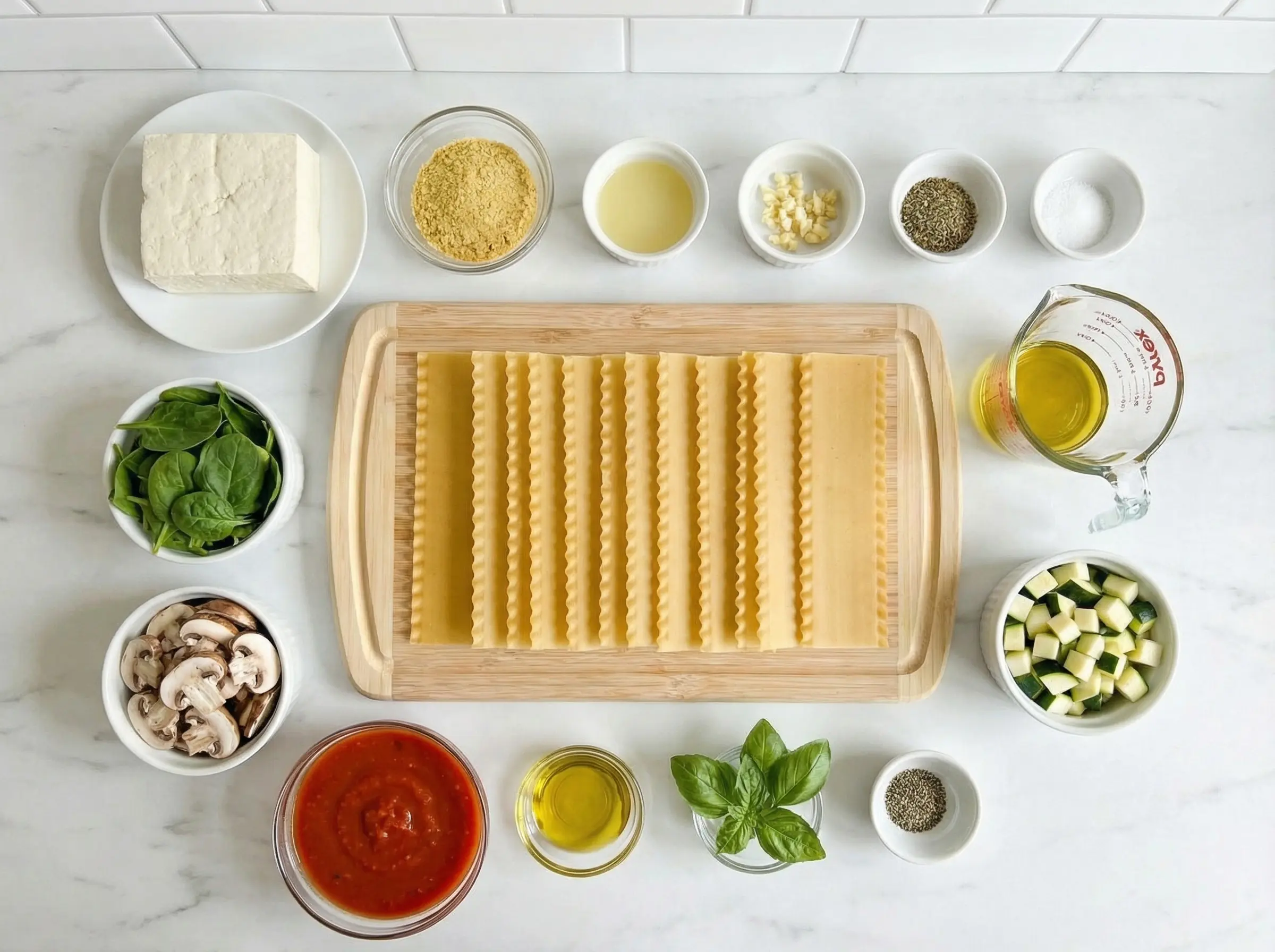 Ingredients flat lay